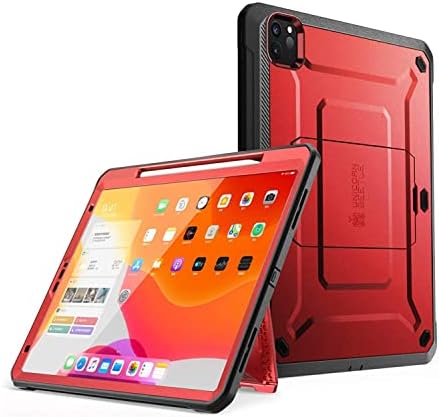 Supcase UB Pro Series Case עבור iPad Pro 12.9 אינץ '2020 שחרור, תומך בטעינה של עפרון אפל עם מגן מסך מובנה