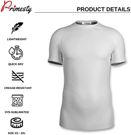 Primesty Bjj Jiu Jitsu Rash Guard-חולצת דחיסת שומר פריחה קצרה בהתאמה אישית עבור No-Gi & MMA, Size