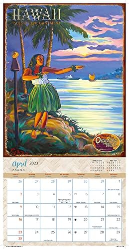 וינטג 'הוואי - 2023 לוח השנה של דלוקס קיר - אמנות ריק שארפ