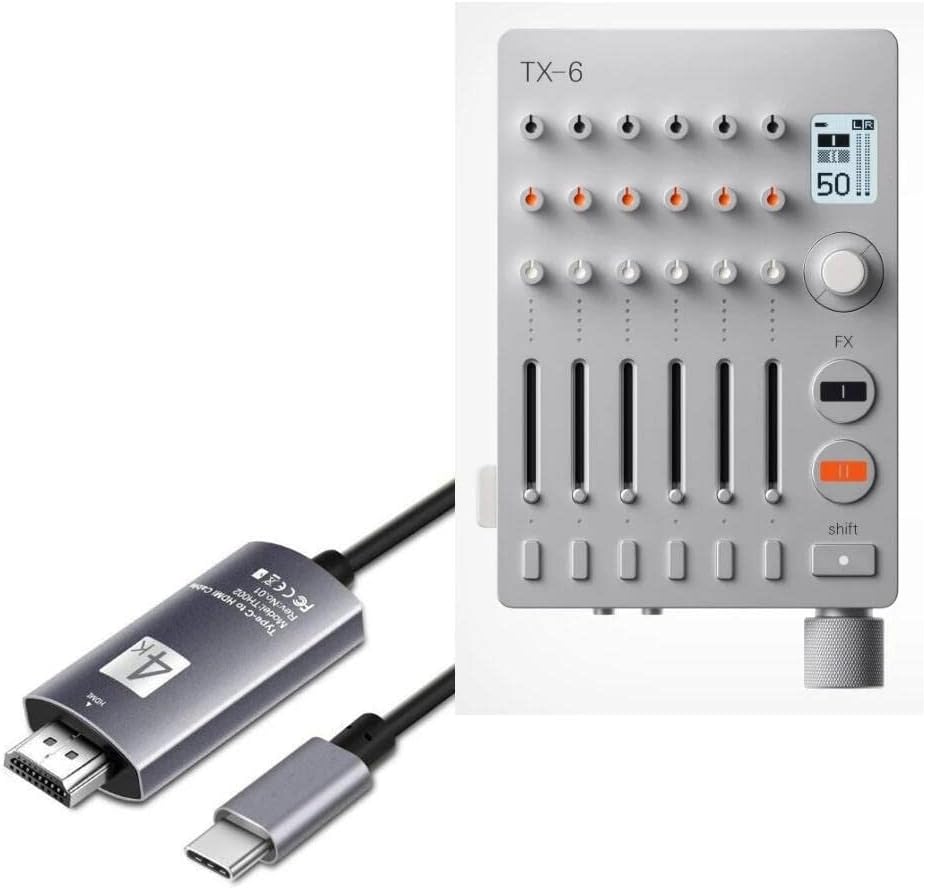 כבל Goxwave תואם להנדסת נוער TX -6 - כבל SmartDisplay - USB Type -C ל- HDMI, כבל USB C/HDMI להנדסת