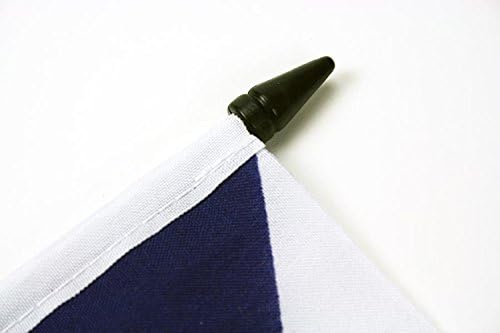 דגל AZ דגל שולחן גיאנה צרפתי דגל 4 '' 'x 6' ' - אזור צרפתי של גיאן פרנצ'ייז דגל שולחן כניסה 15 x 10 סמ