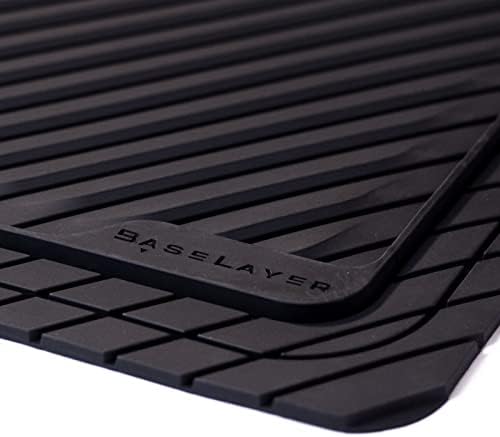 שומר Baselayer Cut-to-fit ™ סט מחצלת רכב שחור 4 חלקים-מחצלות רצפה אטומות למים אוניברסאליות לרוב