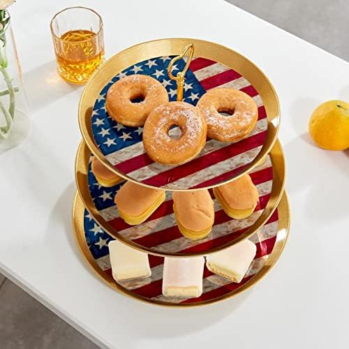 דוכן עוגה, מסיבת דוכן עוגה, עוגת מייצג קינוח שולחן, רטרו אמריקאי דגל דפוס