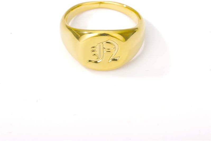 3 חנות מינימליסטי תכשיטי רטרו ראשי תיבות טבעת לגברים נשים א-ת ישן אנגלית אותיות שלט טבעות זהב ליידי-זהב-צבע-8-67133