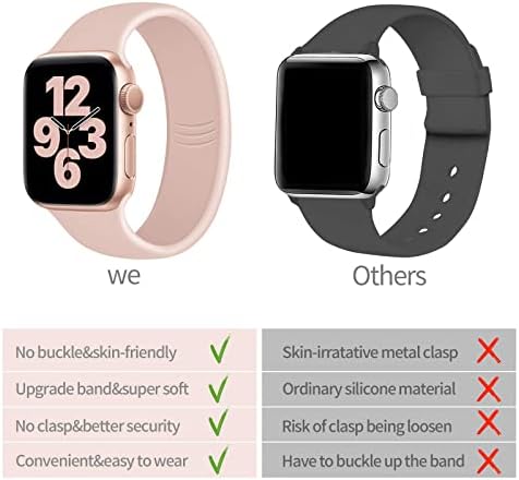 לולאת סולו נמתחת של FreshCloud תואמת להקת Apple Watch 45 ממ 44 ממ 42 ממ 41 ממ 40 ממ 38 ממ, להקות שעון ספורט