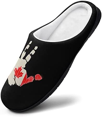 קנדה דגל פאלם נשים של כותנה נעלי בית קל רחיץ בית נעלי ספא שינה מלון