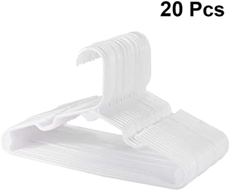 מכנסי טודמומיה קולבים 60 יחידים קולבים לבנים לילדים מעיל פלסטיק מעשי מעשי מתלה צינורית מתלה לא מתלים משתמשים