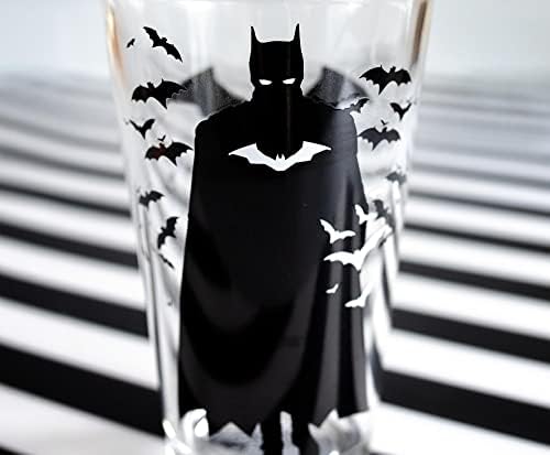 לוגו של סרט באטמן פיינט זכוכית / ספל בירה מסורתי כלי זכוכית למשקאות חריפים, משקאות, משקאות פאב / כלי בר לבית תפאורה,
