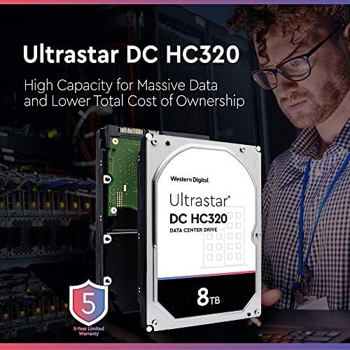 HGST WD ULTRASTAR DC HC320 8TB 7200 סלד SATA 6GB/S 3.5 אינץ 'כונן קשיח ארגוני