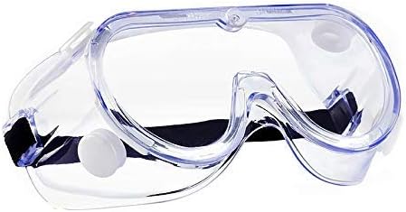 משקפי בטיחות אנטי ערפל ראייה רחבה מתכווננת על משקפיים הגנה על העיניים להתזה כימי