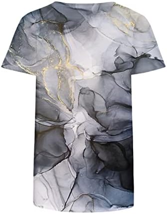 חולצת הדפס משיש גרפי גרפי שרוול קצר 2023 צוות כותנה צוואר סירת צוואר צוואר חול חולצה מזדמן לילדות נערות OJ