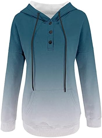נשים הסווטשרט חולצות טרנדי 2022 עניבה לצבוע מזדמן ארוך שרוול טוניקת חולצות רופף בכושר סוודר חולצות עם כיסים