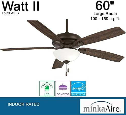 Minka-Aire F552L-Orb Watt 60 אינץ