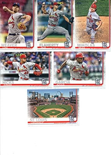 2019 Topps שלם בייסבול סנט לואיס קרדינלס קבוצה של 25 קלפים: אצטדיון בוש, קרלוס מרטינז, מאט קרפנטר, האריסון