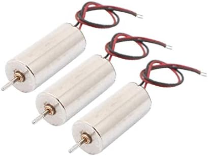 X-DREE 3PCS DC1.5-4.5V 50000RPM 2 חוטים מהירות גבוהה מנוע חסר תואר עבור צעצועי דגם RC (3PCS DC1.5-4.5V