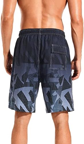 גזעי שחייה של מגני המשי בגדי ים יבש יבש מכנסיים קצרים עם רירית רשת וכיסים