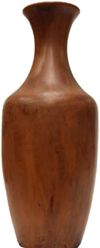 בקבוק דקורטיבי בינוני בוץ חום בעבודת יד 5.50x13.30 ב