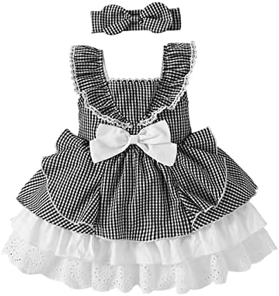 שמלת תינוקת טוטו שמלת קיץ משובצת משובצת שמלות מסיבת יום הולדת פרח שמלות פרח שמלת שות