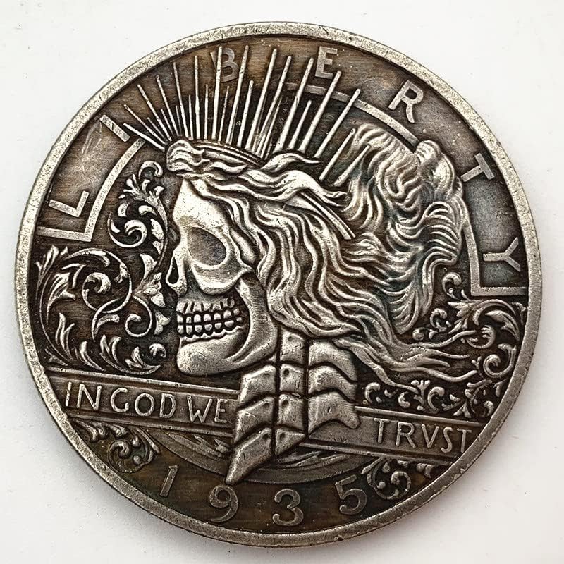 1935 פסל חירות עתיק נחושת ישן כסף הנצחה מטבע אוסף מטבע פליז כסף מטבע הקלה מטבע חוץ מטבע