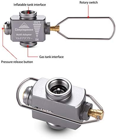 מתאם מילוי מיכל גז קמפינגמון, שומר גז חיצוני נייד מחליף מיכל שסתום לינדל, שסתום אוורור מיכל קמפינג, ז15