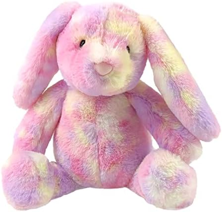 Esstaa קשת קשת ארנב קטיפה ארנב של בעלי חיים ממולאים צעצוע רך מתנה קטנה וחמודה לחברה ילדים קטנים ילדים ילד