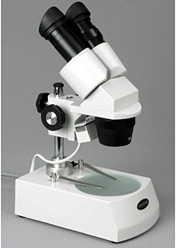 מיקרוסקופ סטריאו דו-עיני 306 עמ', עיניות פי 10, הגדלה פי 20 ו -40, מטרות פי 2 ו -4, תאורת הלוגן עליונה