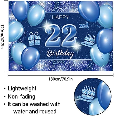 5665 שמח 28 יום הולדת רקע באנר דקור כחול-דוט נצנצים ניצוץ 28 שנים מסיבת יום הולדת נושא קישוטי
