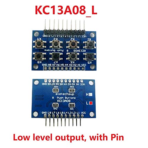 eletechsup 8 כפתורים ברמה נמוכה לחצני לחצן מודול 8 לוח מקשים למקלדת עבור Arduiuo עתיד לחם Leonardo Zero