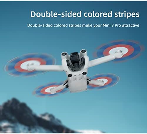 מדחפים חילופים להבים רעש נמוך עבור DJI Mini3 Pro, צבע דו צדדי ניילונבלייד Quadcopter החלפת DJI Mini3 Pro אביזרי