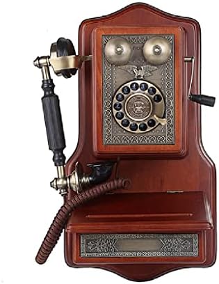 קיר XDCHLK רכוב טלפון קלאסי סיבוב חיוג טלפון עתיק