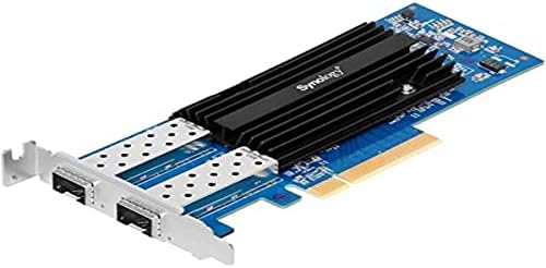 Synology 10GB מתאם Ethernet 2 SFP+ יציאות, שחור & RAM DDR4-2666 ECC SO-DIMM 16GB