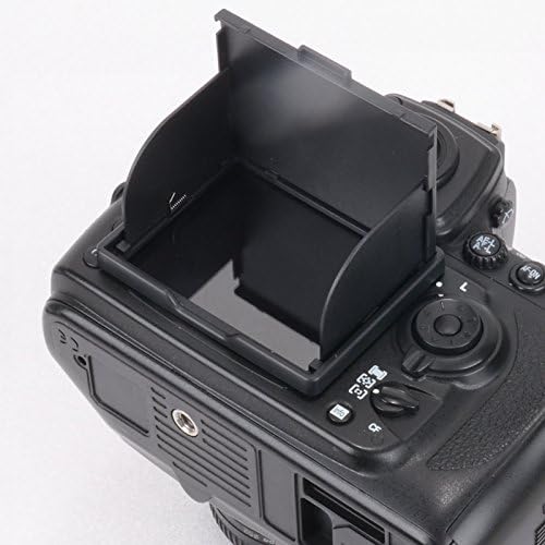 מגן מסך זכוכית חמישי של GGS ומכסה שמש של Sunshade עבור Nikon D7100 D7200