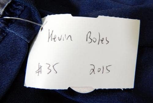 2015 Pawtucket Pawsox Red Sox Kevin Boles 35 משחק נעשה שימוש ב- Navy Jersey XL 605 - משחק משומש