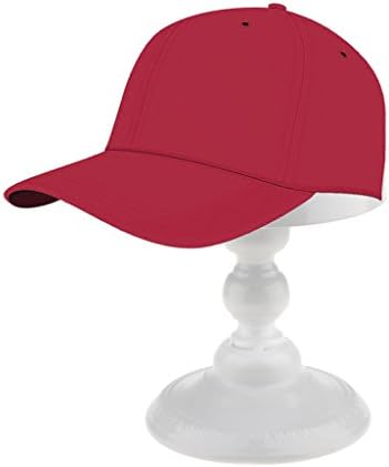 בציר סגנון מתכת בודד כובע מתלה / כובע / פאה מחזיק דוכן תצוגה-לבן