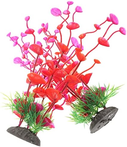 2 יחידות אקווריום צמחים מזויפים עבור בטה דגי טנק מים מים דשא אקווריום צמח לאקווריום
