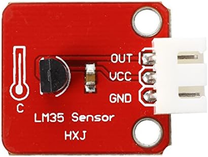 Huhebne R LM35 LM35DZ מודול חיישן טמפרטורה 0-100 מעלות צלזיוס אדום