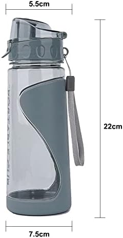 בקבוק מים עם סולם זמן, בקבוק מים של 570 מל ספורט חיצוני, בקבוק מים אטום דליפות, בקבוק מים ספורט