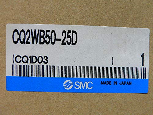 SMC CQ2WB50-25D מפעיל - CQ2 Compact Cylinder Family 50 ממ CQ2 מוט כפול - צליל, קומפקטי, Rodlqa כפול