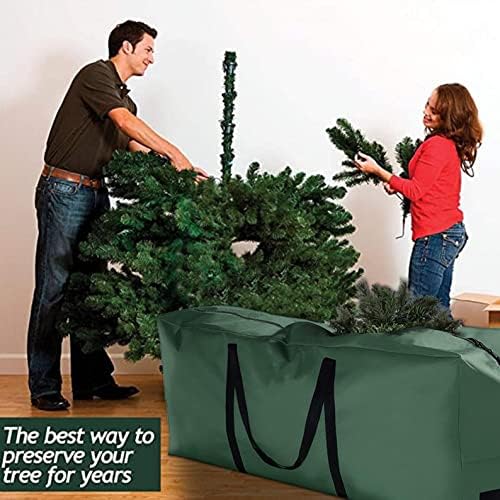 גדול במיוחד חג המולד עץ אחסון מכולות מתאים עד,עבור רוכסן גבוה מפורק חג עץ צלמיות זר אחסון מיכל