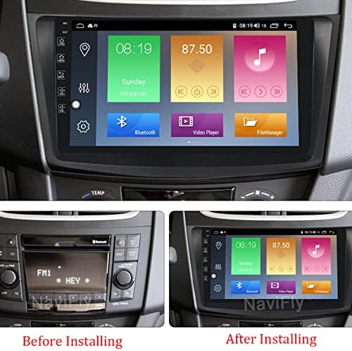 סטריאו לרכב אנדרואיד 12 עבור סוזוקי סוויפט 2011-2015 9 רדיו רכב מסך מגע קיבולי, עם Carplay Android Auto, עם שמע