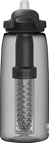 Camelbak Eddy+ בקבוק מים מסנן מים על ידי LifeStraw משולב 2 של פילטר קש - לטיולים רגליים, תרמילאים,