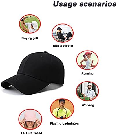 AOSMI 3 חבילה כותנה כותנה רגילה כובע בייסבול כובע מתכוונן גודל אחד מתאים לרוב כובעי הכדור הקבוצה הריק