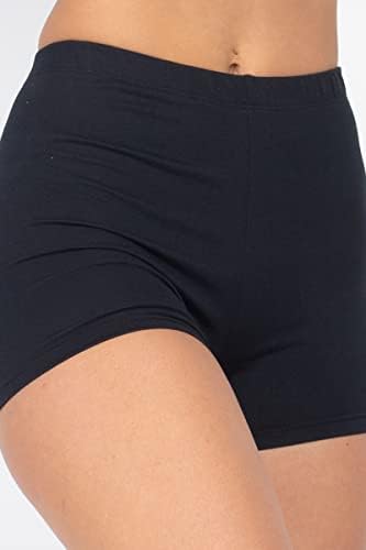 מכנסיים קצרים פעילים של Edgelululu של נשים - מותניים אלסטיים קלים משקל קל מתיחה יוגה מכנסי אופניים