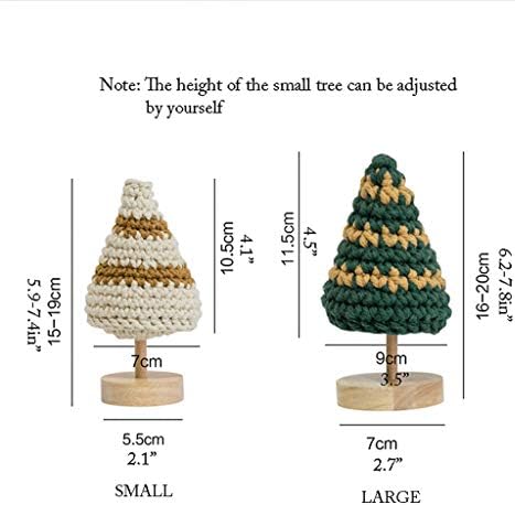 עץ חג המולד מלאכותי עץ חג המולד מלאכותי עץ חג המולד עץ חג מולד עם עץ מוצק עץ חג המולד סרוג יד למתנת חג