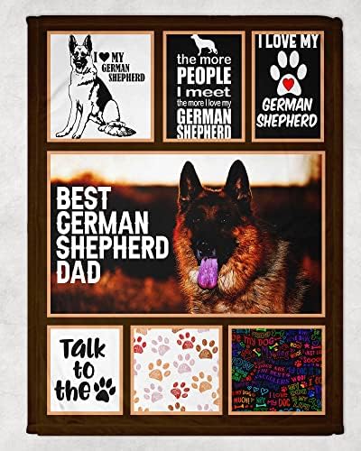 אבא שפרד גרמני הטוב ביותר אי פעם שמיכה, שמיכת אבא כלבים, שמיכת פיקניק, שמיכת חיצונית, שמיכת תינוק,