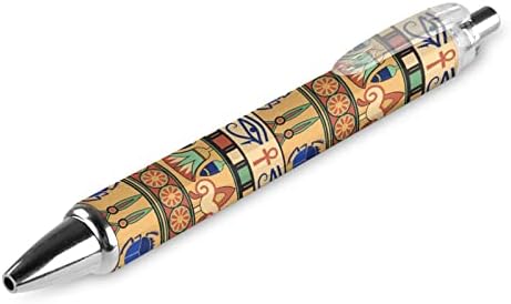 מצרים Wedjat Eye of Horus Eye 0.5 ממ עט כדורים נשלף דיו כחול נשלף מתנה עטים עגולה למתנה לנשים כתיבת מחברת