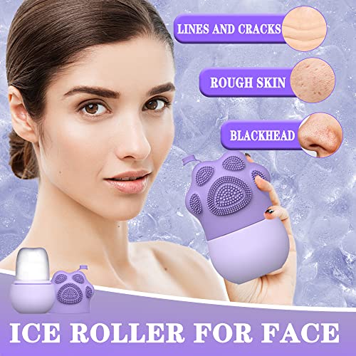 קרח רולר עבור פנים פנים יופי מיני קרח רולר לעיניים, צוואר,כוויות שמש נפיחות הקלה לשימוש חוזר סיליקון
