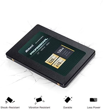 Internand Professional 120GB SSD 3D NAND SATA III 6GB/S 2.5 7 ממ.