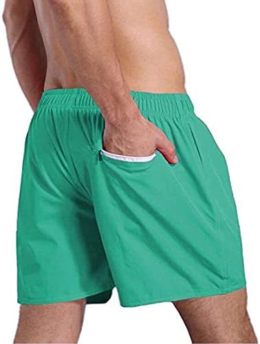 גזעי שחייה של Ubst Mens, מכנסיים קצרים של חוף יבש מהיר של מכנסי מכנסיים קצרים עם בטנת רשת ושריכה
