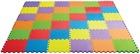 מחצלת משחק קצף של אדושאפ לתינוק - קצף משתלב רצפה עם צבעים מוצקים, קצוות ופינות - מחצלות רצפת קצף עבות,